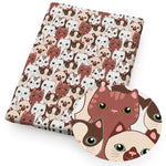 tissu polyester chats motif moderne rose clair bricolage couture quilting artisanal rapide respirant environnement