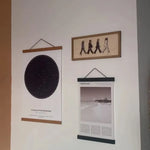 décoration murale bois clair beatles abbey road pop art vintage silhouettes murales