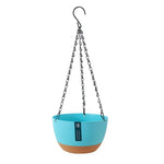 pots suspendus modernes plastique noir vert beige bleu unis opaques crochet