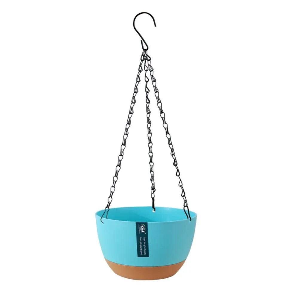 pots suspendus modernes plastique noir vert beige bleu unis opaques crochet