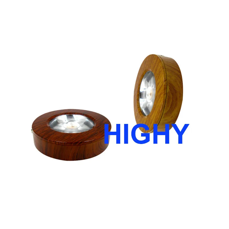 spots led 3w 5w 7w 220v bois naturel texture moderne interrupteur bouton