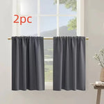 rideaux gris opaques modernes polyester 84x46 84x61 84x76 84x91 cm