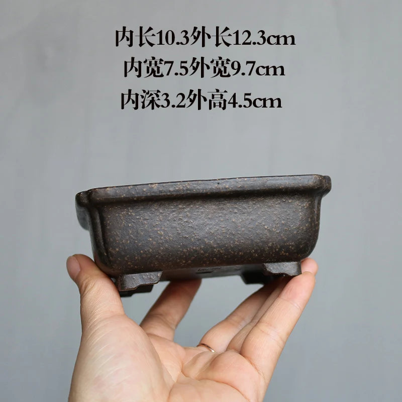petit pot fleurs argile gris beige chinois artisanal maison