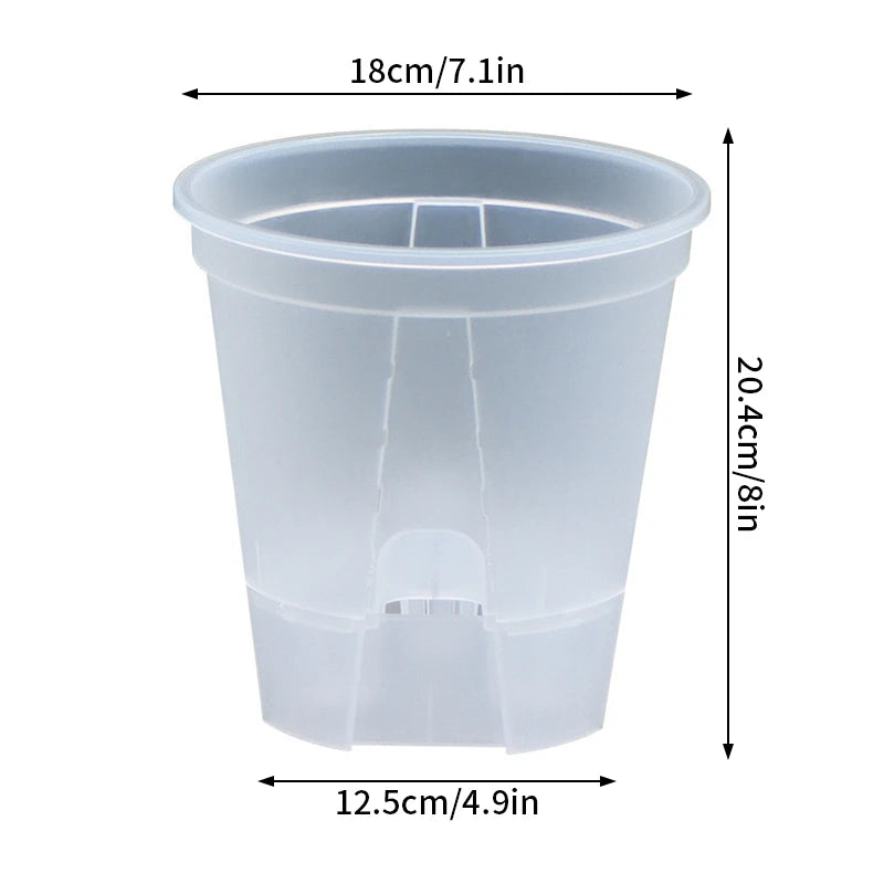 pots plantes autoarrosants transparents moderne grille taille absorbant chassis moderne