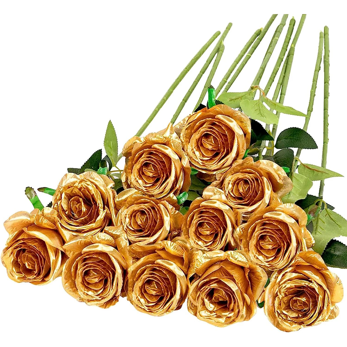 bouquet roses artificielles blanc rouge feuilles vertes classique decoration maison anniversaire saint valentinintérieur