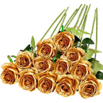 bouquet roses artificielles blanc rouge feuilles vertes classique decoration maison anniversaire saint valentinintérieur