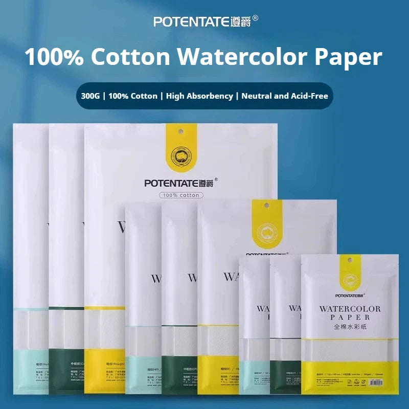 papier aquarelle grainé blanc vert bleu jaune artiste coarse medium fine boîte métal cartes