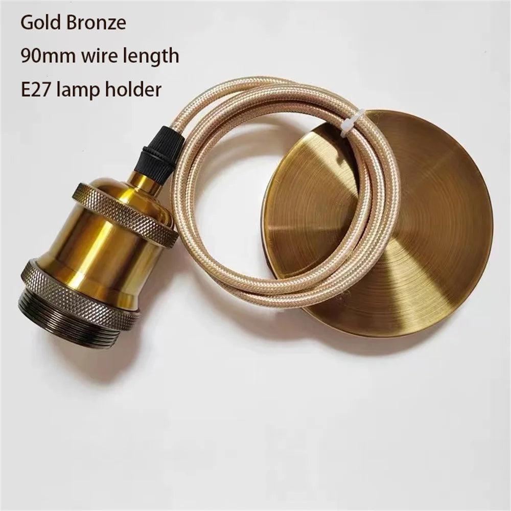 support lampe suspendu moderne rose gold pearl black bronze silver e27 métal lisse opacité