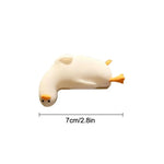 figurine canard blanc jaune rose vert bleu moderne adhésif étagère livres chambre enfant bibliophile