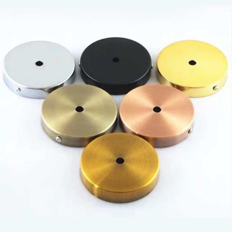 disques decoratifs modernes chrome noir or bronze rose gold lisses 10cm 2cm