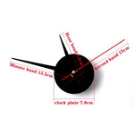 horloge murale moderne minimaliste multiple pièces couleurs vert fluo noir or argent rouge