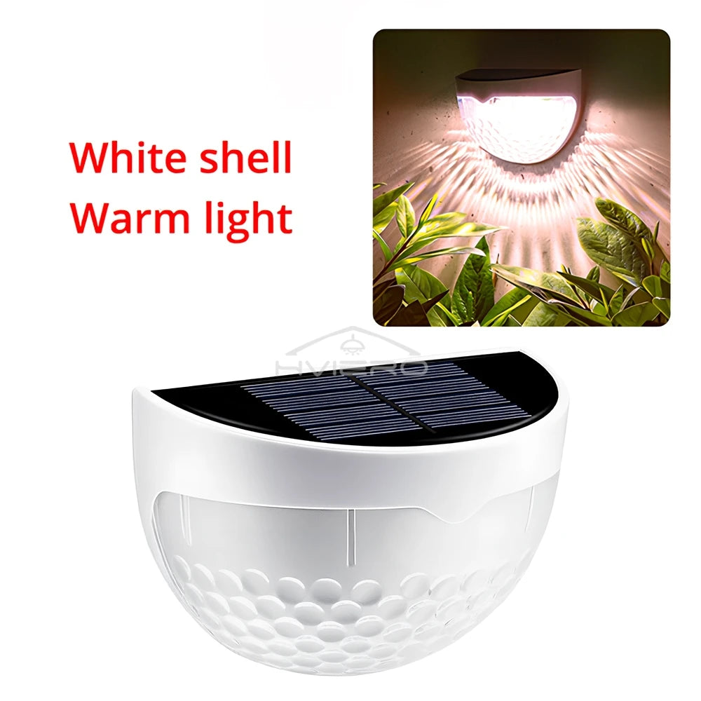 lumière solaire murale moderne perforée ip65 led noir blanc minimaliste