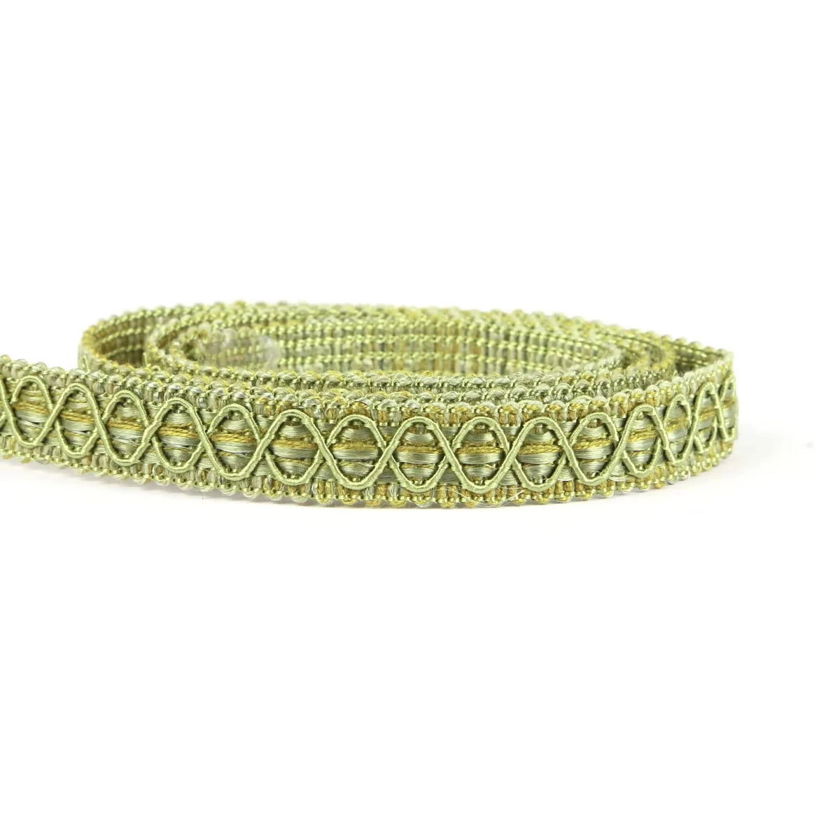 ruban decoratif dentelle geometrique doré beige classique 1cm elastic soluble echangable decoration