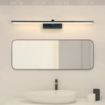 lampe murale moderne miroir led 100cm blanc noir minimaliste chambre cuisine