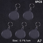 porte clés transparent moderne imprimé ❤️ You étoile super dad anneau métallique