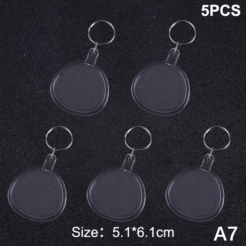 porte clés transparent moderne imprimé ❤️ You étoile super dad anneau métallique