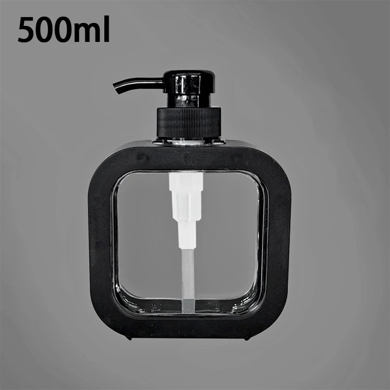 distributeur savon liquide portable orange blanc transparent moderne Pompe Couvercle Salle bains