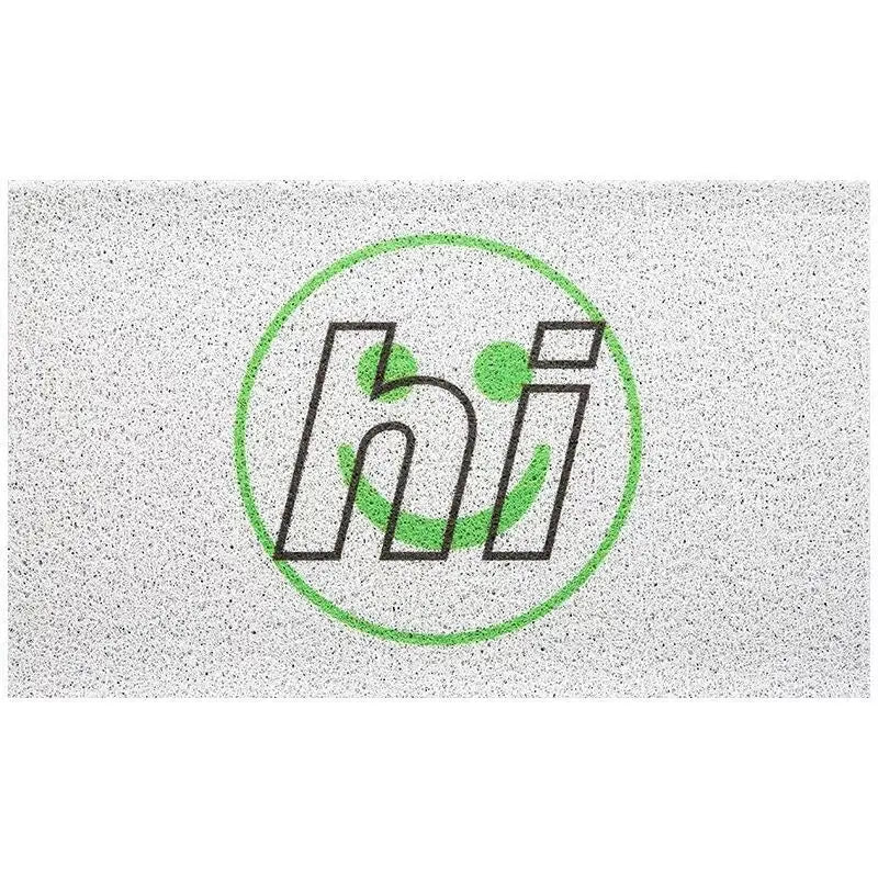 tapis d'entrée personnalisé moderne texte motif porte maison intérieur extérieur blanc