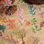 autocollants arbres branches feuilles fleurs scrapbooking étiquettes journal papeterie tasse planificateur transparents naturels