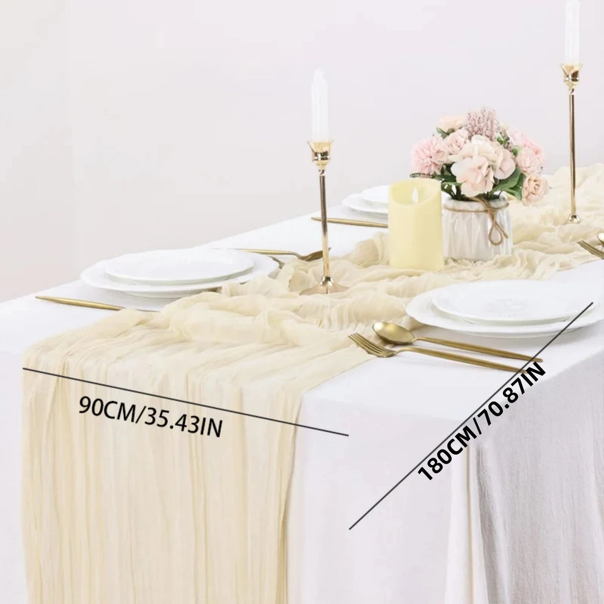 ruban table moderne rayures horizontales bleu clair beige vert olive 90x180cm festifs assiettes fourchettes