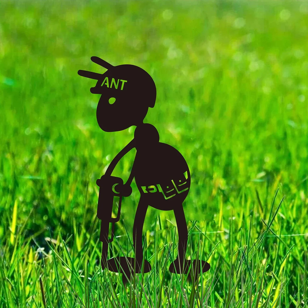 figurines insectes noires art minimaliste jardin décoratives extérieures sol đen giản dị cho