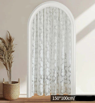 Rideau en dentelle blanche pour arche d’intérieur, dimensions 150×100 cm