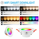 Spot LED intelligent blanc translucide moderne 113 50mm appairé bluetooth