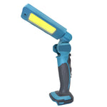 lampe torche led portable rechargeable bleu gris moderne poignée ergonomique abs travaux