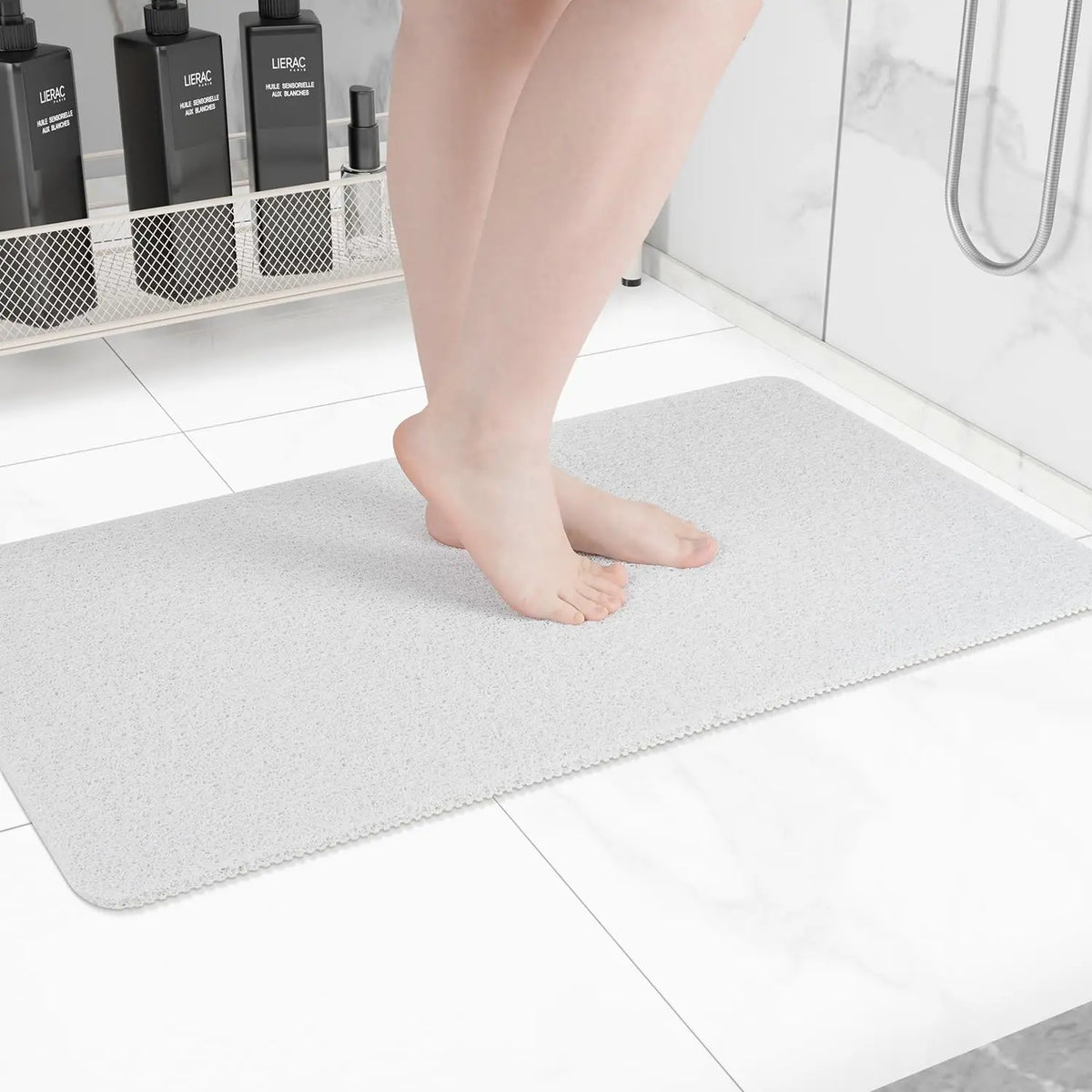 tapis douche bain antidérapant 40x60cm 50x80cm texture éponge moderne respectueux environnement easy clean