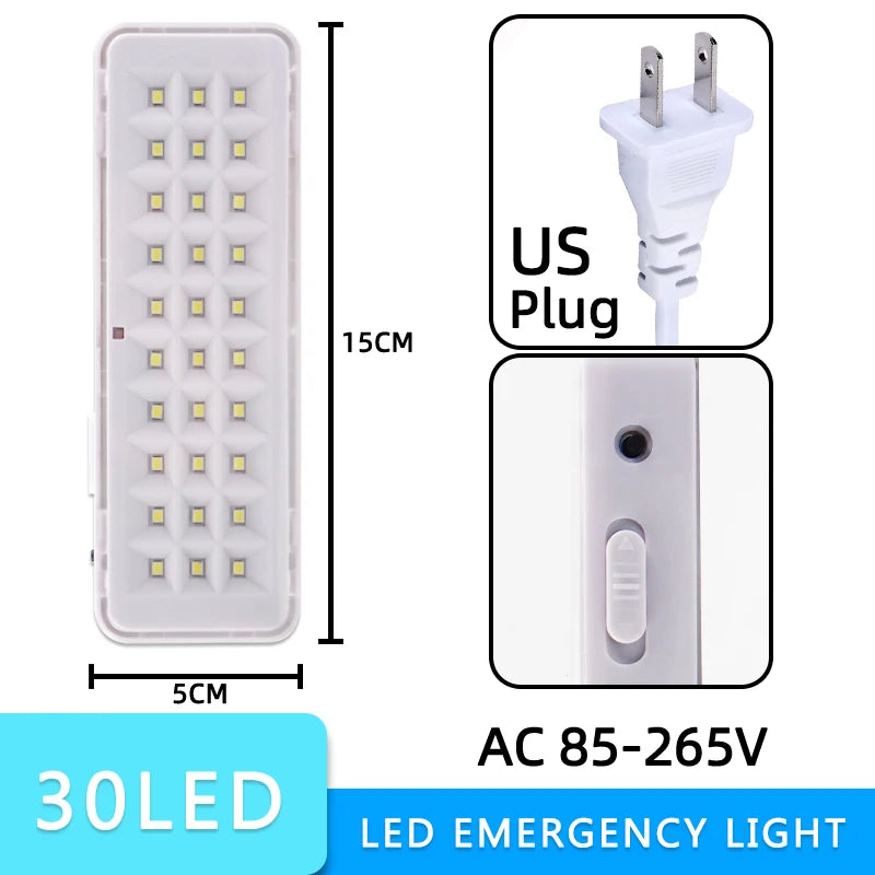 lampe led urgence rechargeable modes blanc gris moderne portable campingextérieur