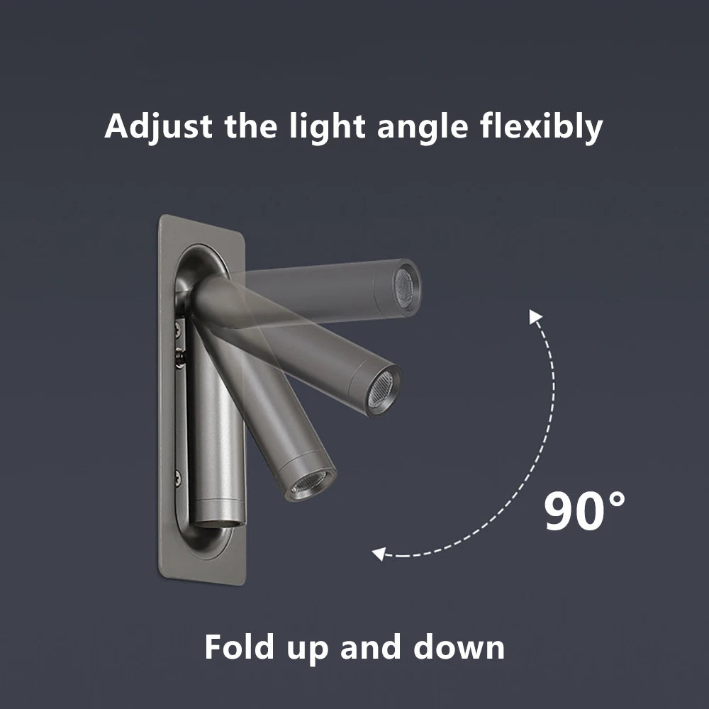 lampe table pliable moderne fixée mur noir or gris texture tissée éclairage quotidien led