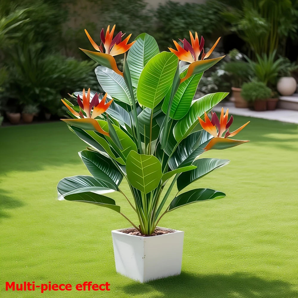 décoration intérieure plante artificielle verte fleurs oranges modernesintérieur decoration plantes artificielles fleurs jolies