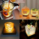 base charge lumineuse noyer moderne lampe led câble charge commutateur tactile 7cm 8cm 10cm