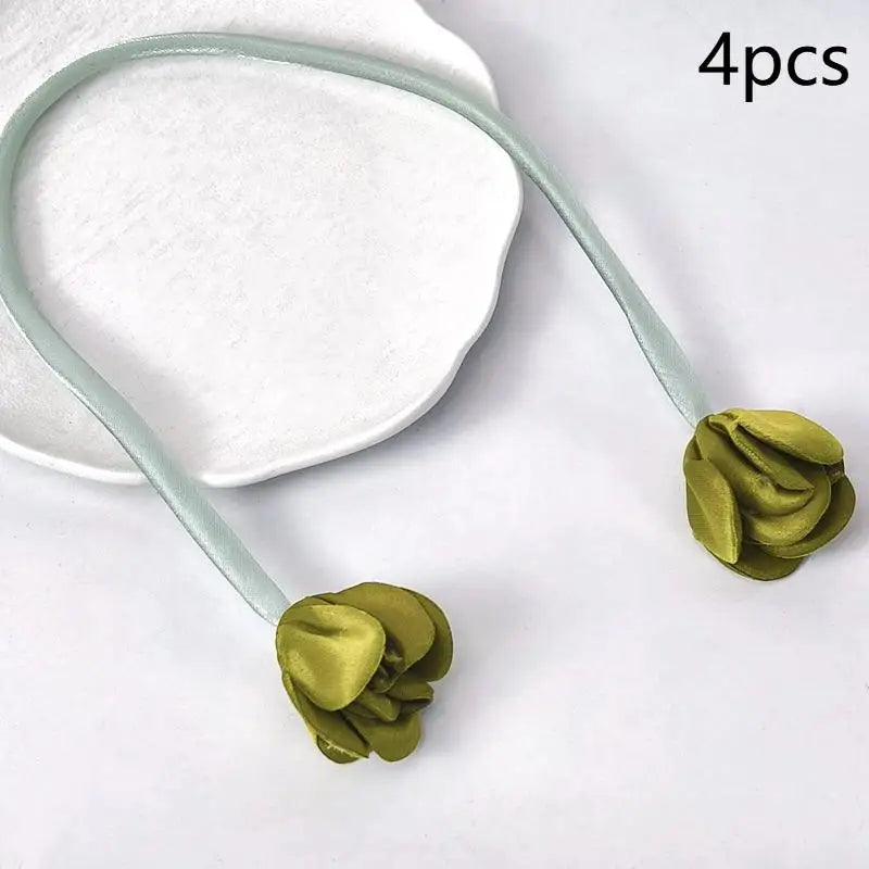boucles rideau fleurs artificielles couleurs vives moderne adhésif inclusion rubans soutien
