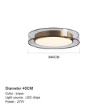 luminaire plafonnier led moderne minimaliste noir doré blanc gauze texturée semi transparent acrylique
