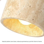 lampe murale bois texture pierreuse scandinave moderne rustique fixée mur opaque abat jour led