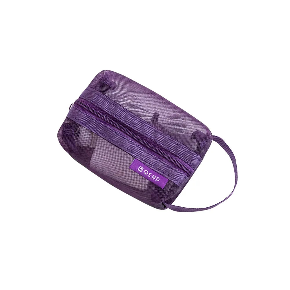 sac main vert maille moderne fermeture eclaire rangement chargeur cable boite données