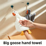 serviette main canard peluche blanche grise jaune rapide machine moderne mignonne