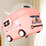 boîtes rangement réutilisables couleurs rose bleu rouge orange motif cartoon poignée amovible
