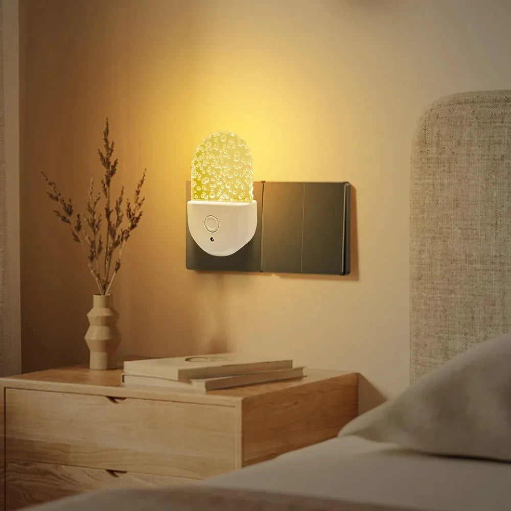 veilleuse plug multicolore moderne motif bulles chambre salon étude cuisine salle manger entrée bébés