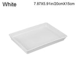 assiettes modernes plastique opaques rouge blanc noir sauciers anti débordement intérieur extérieur 18cm 35cm