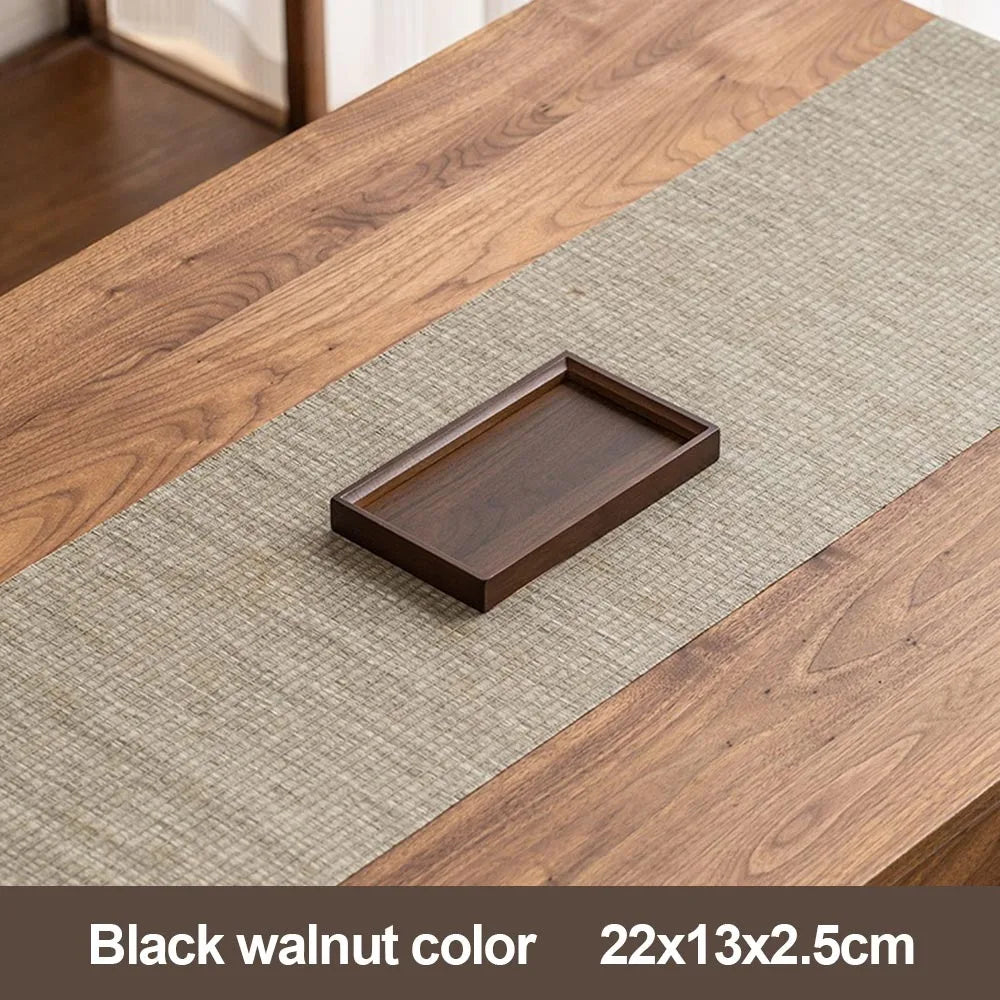 plateau bambou noir noyer grain bois moderne dimensions variées cuisine