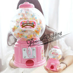 distributeur bonbons transparent classique rose jaune vert bleu noir blanc vintage