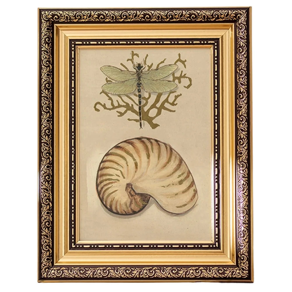 cadre doré floral photo art décoration vintage maison unique classic