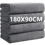 serviette bain microfibre séchage rapide rayée moderne grande taille multicoloreversible suspension
