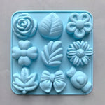 moules gâteaux silicone fleurs feuilles diy fondant chocolat savon bougies modernes