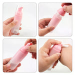 flacons pulvérisation mousse 60ml vert rose noir marron blanc transparent moderne rechargeable
