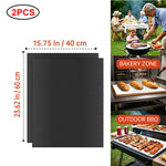 tapis cuisson antiadhésif réutilisable résistant chaleur fond four noir moderne silicone
