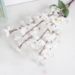 branches artificielles fleurs jaune rouge rose bleu blanc violet modernes intérieur decoration 55cm