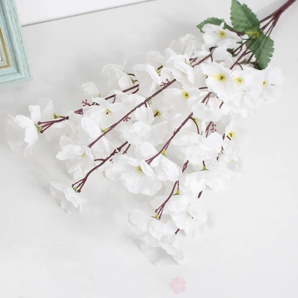branches artificielles fleurs jaune rouge rose bleu blanc violet modernes intérieur decoration 55cm
